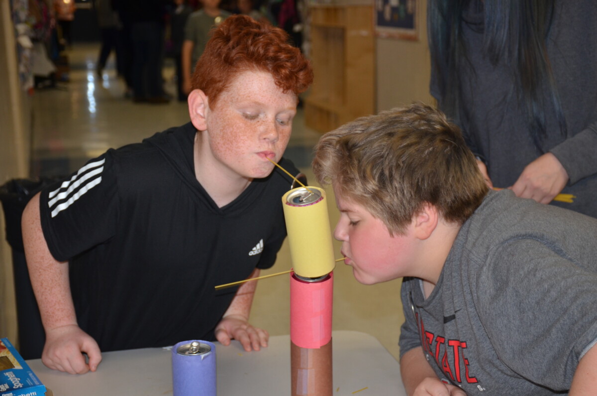 Group of students playing game at Fall Festival